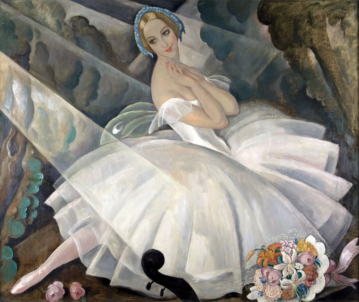 La ballerina Ulla Poulsen nel balletto Chopiniana (1927)